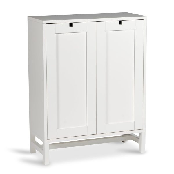 Mavis Falsterbo Cabinet Covered Doors 90 Cm White Lacquer - Skabe & Vitrineskabe Birk Hvid - 1E97309T