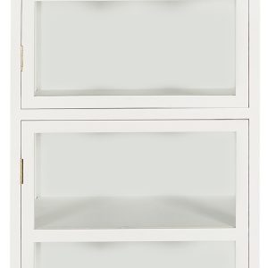 IB LAURSEN GILLELEJE VITRINESKAB M/2 GLASLÅGER HVID - 191