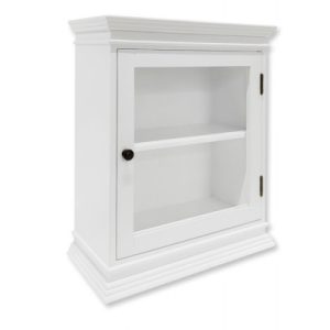 Langeland Væghængt Vitrineskab - 60x50x22,5 cm Hvid
