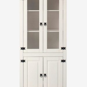 Loft24 - Vitrine Mexico 2 Glasd⌀r/2 D⌀r - Hvid - Skabe - - Homeroom