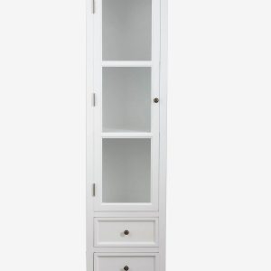 Nordic Furniture Group - Vitrineskab Bristol, 1 låge - Hvid - Skabe - - Homeroom