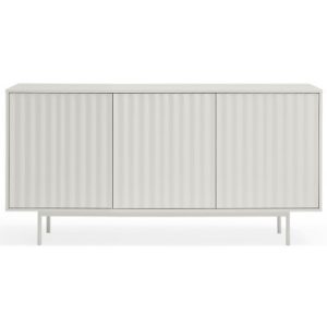 Sierra sideboard i metal og mdf finér B159 cm - Hvid/Hvid