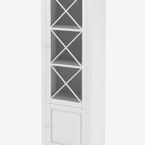Loft24 - Vitrine Lisa 1 glasd⌀r/1 d⌀r - Hvid - Skabe - - Homeroom