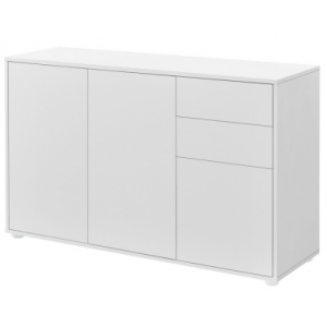 PARL Skænk i møbelplade H74 x B117 x D36 cm - Mat hvid