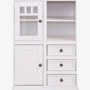 Loft24 - Highboard Melissa Vertico 1 glasdør/1 trædør - Hvid - Skabe - - Homeroom
