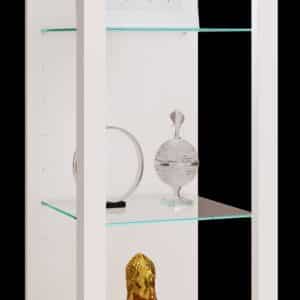 Vitrineskab, h. 90 x b. 35 x d. 35 cm, hvid