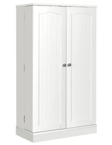 Forrådskabinet i MDF H104 x B58-107 x D30 cm - Hvid