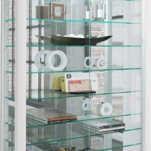 Mini vægskab med spejl, hvid