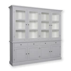 Saltholm Vitrineskab - 199x210x42 cm Hvid