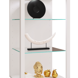 Vitrineskab, H. 90 x B. 52 x D. 44 cm, hvid