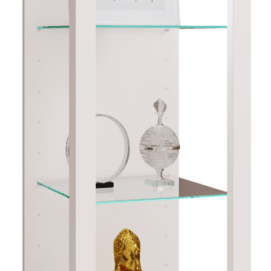 Vitrineskab, h. 90 x b. 35 x d. 35 cm, hvid